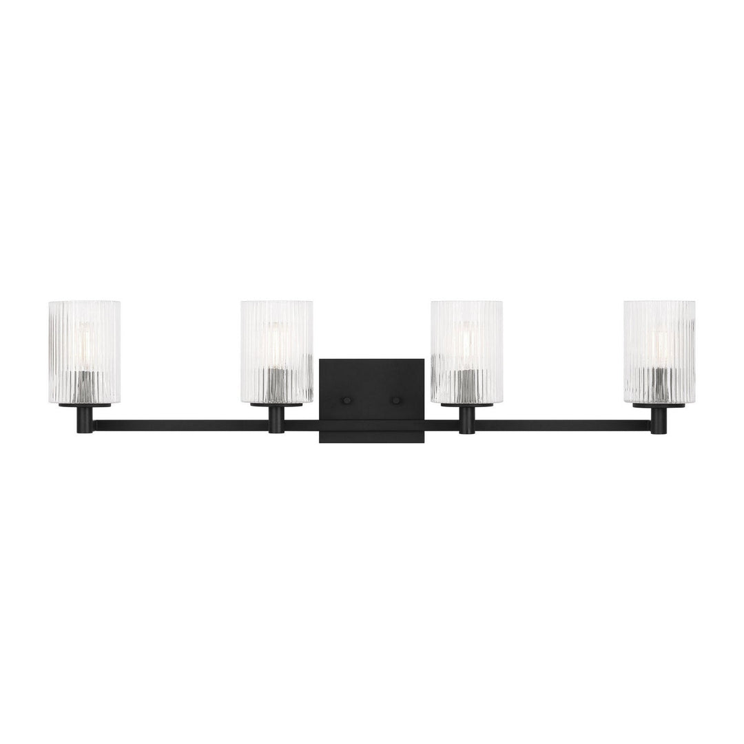 Generation Lighting Canada - GLV1044EN/MBK - Four Light Wall / Bath - Lando - Midnight Black