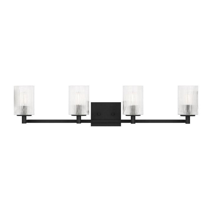 Generation Lighting Canada - GLV1044EN/MBK - Four Light Wall / Bath - Lando - Midnight Black