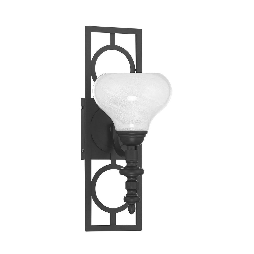 Allston One Light Wall Sconce in Matte Black Savoy House