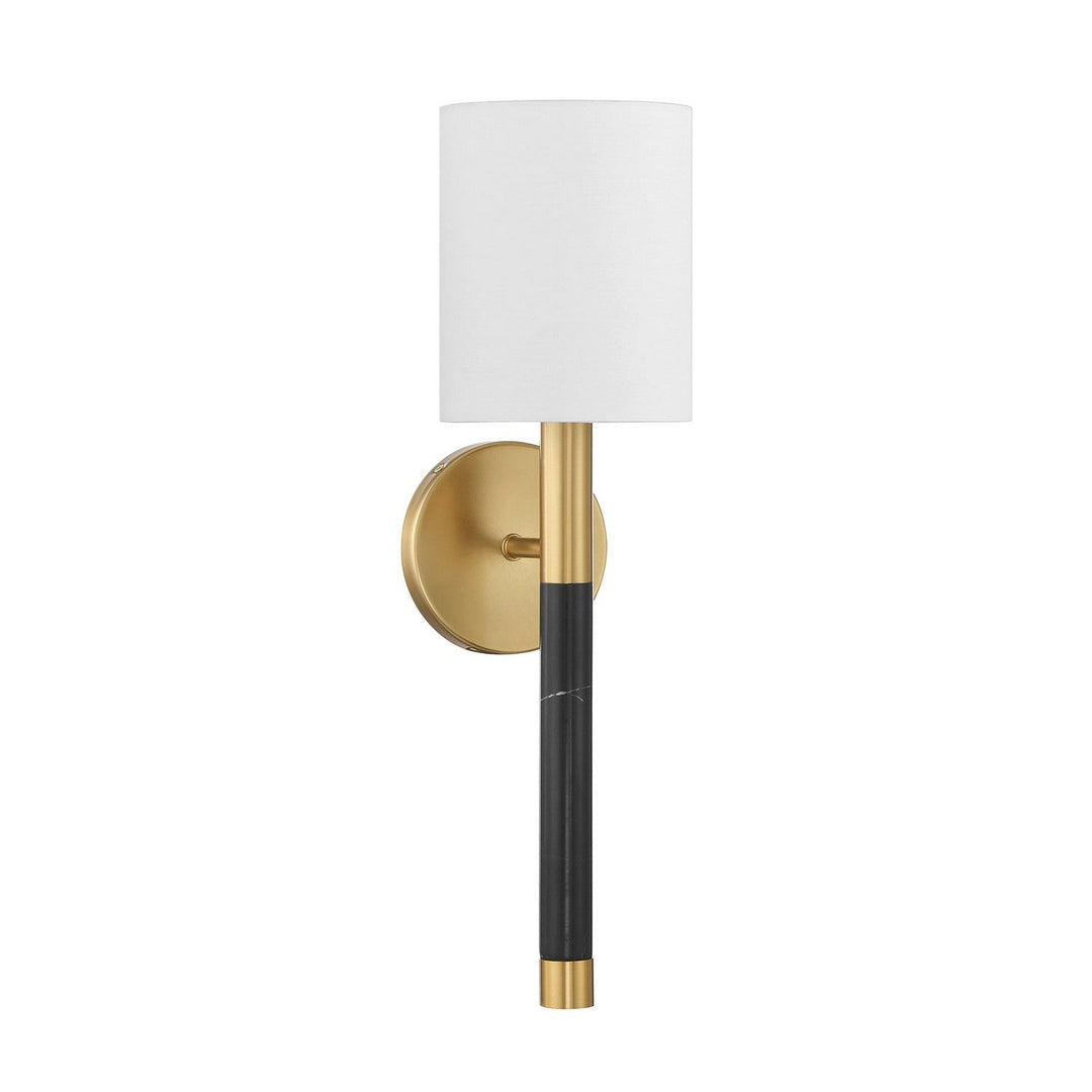 Conrad One Light Wall Sconce in Warm Brass Savoy House