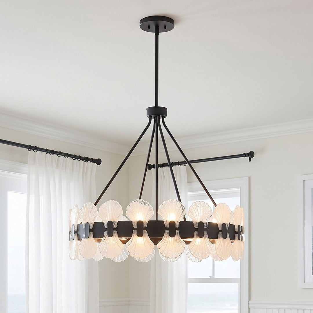 Savoy House - 1-3605-6-89 - Six Light Chandelier - Bancroft - Matte Black