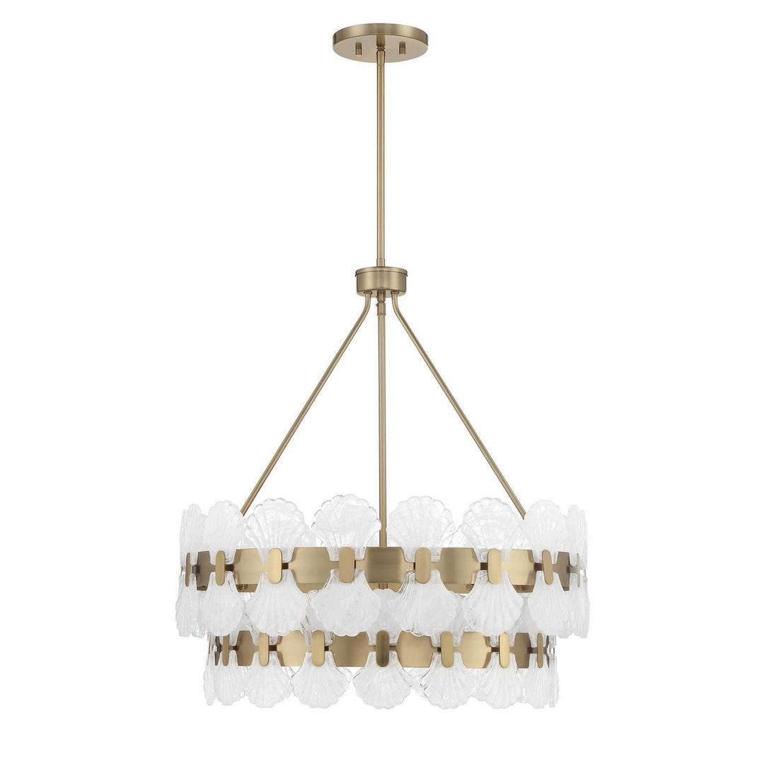 Bancroft Five Light Chandelier in Noble Brass Savoy House