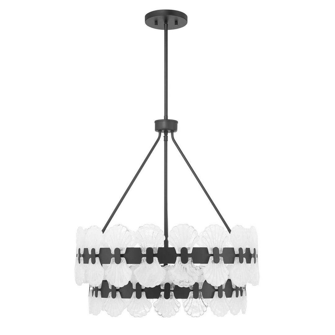 Bancroft Five Light Chandelier in Matte Black Savoy House