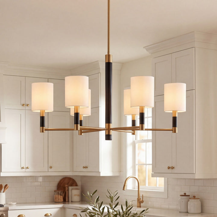 Savoy House - 1-4605-8-322 - Eight Light Chandelier - Conrad - Warm Brass
