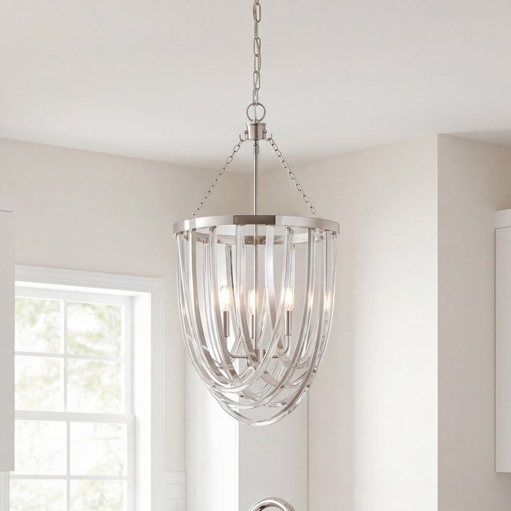 Savoy House - 3-2999-3-109 - Three Light Pendant - Jennings - Polished Nickel
