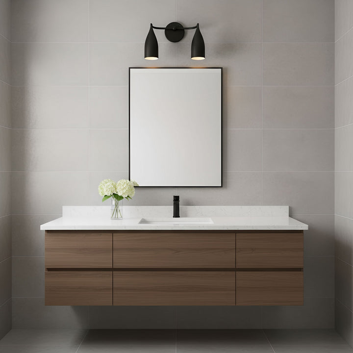 Generation Lighting Canada - GLV1082MBK - Two Light Vanity - Maya - Midnight Black