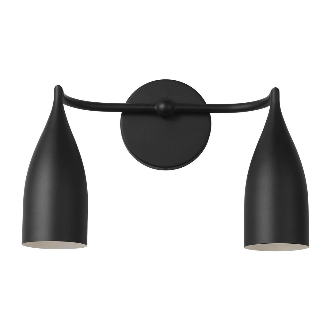Generation Lighting Canada - GLV1082MBK - Two Light Vanity - Maya - Midnight Black