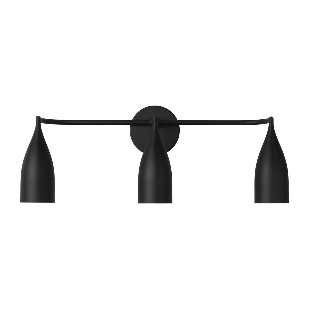 Generation Lighting Canada - GLV1083MBK - Three Light Vanity - Maya - Midnight Black