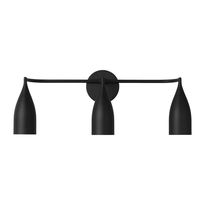 Generation Lighting Canada - GLV1083MBK - Three Light Vanity - Maya - Midnight Black