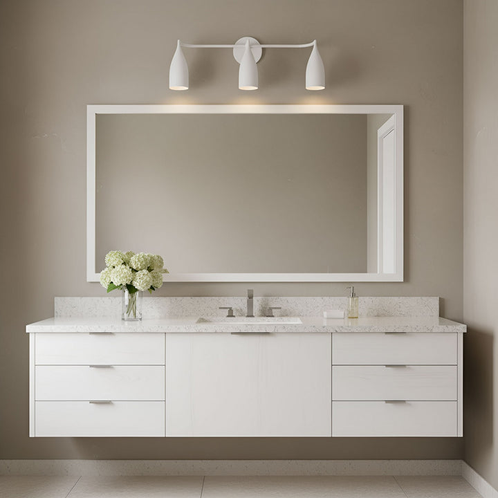 Generation Lighting Canada - GLV1083MWT - Three Light Vanity - Maya - Matte White