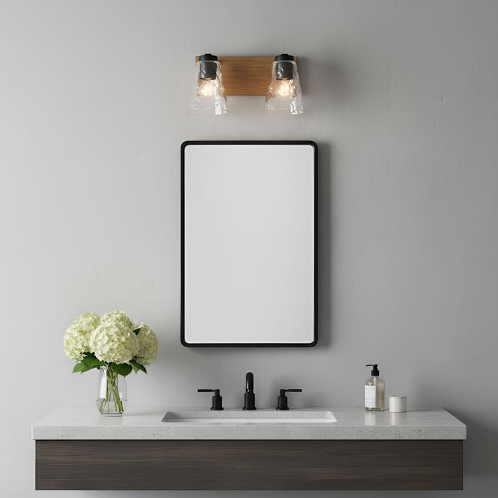 Generation Lighting Canada - GLV1112MBKCRO - Vanity - Dunton - Midnight Black