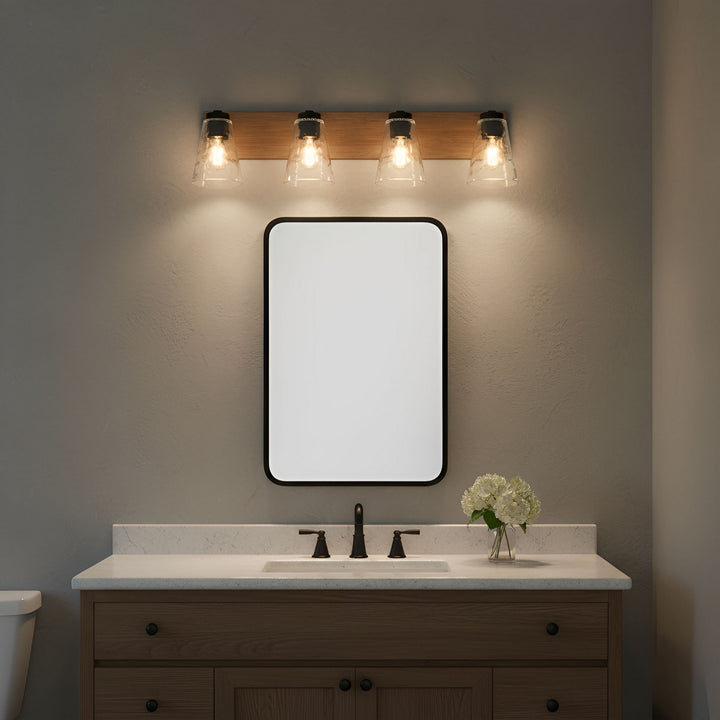 Generation Lighting Canada - GLV1114MBKCRO - Vanity - Dunton - Midnight Black