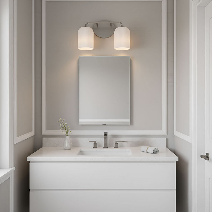 Generation Lighting Canada - GLV1132BS - Two Light Vanity - Eisele - Brushed Nickel