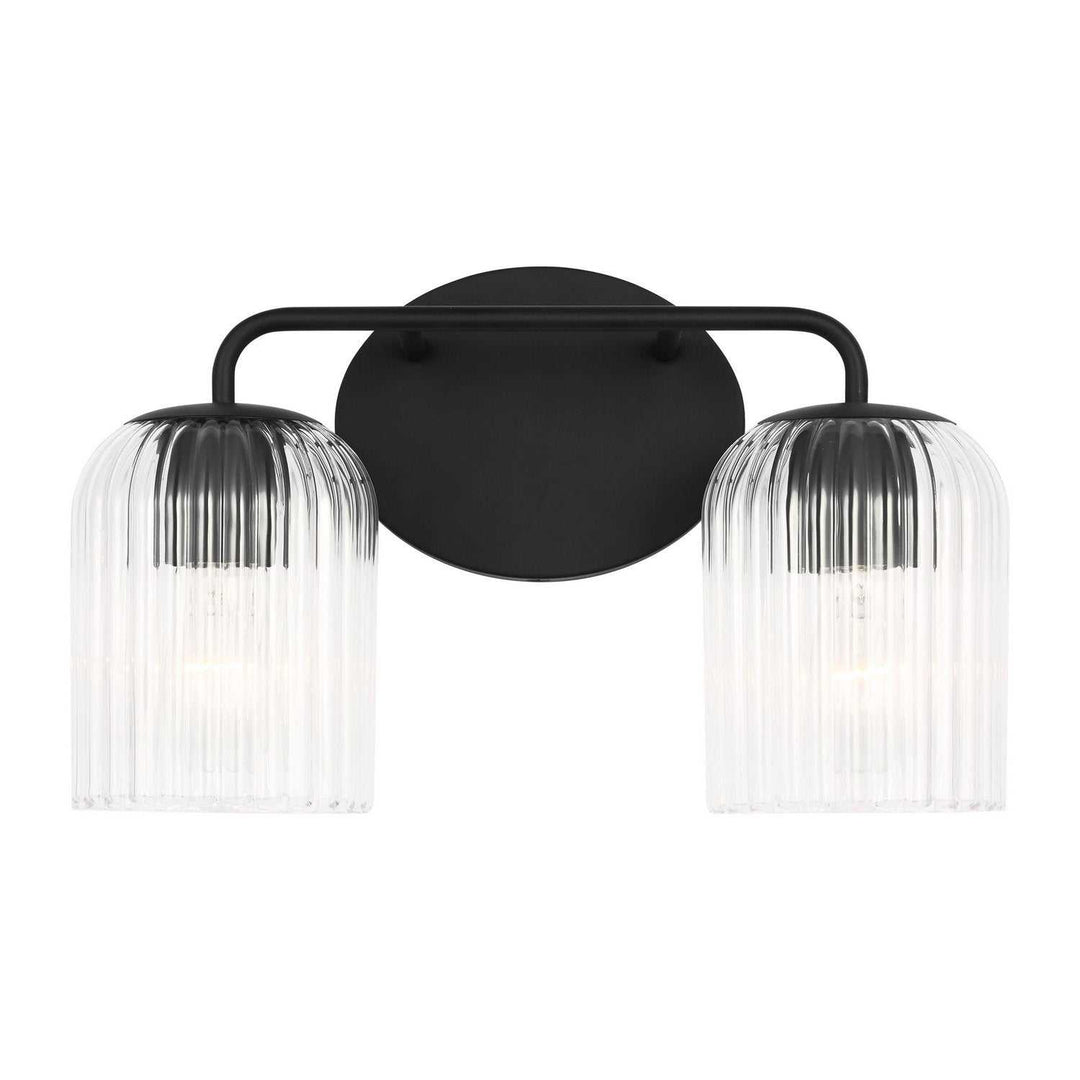 Generation Lighting Canada - GLV1132MBK - Two Light Vanity - Eisele - Midnight Black