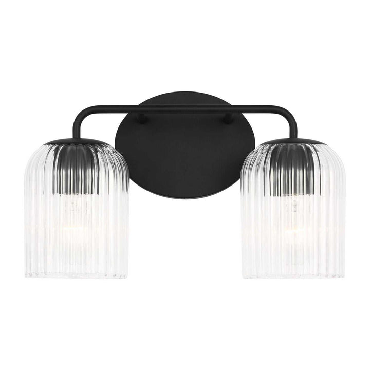 Generation Lighting Canada - GLV1132MBK - Two Light Vanity - Eisele - Midnight Black