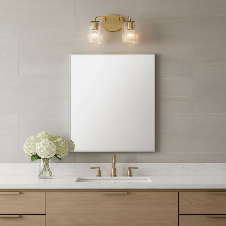 Generation Lighting Canada - GLV1132SB - Two Light Vanity - Eisele - Satin Brass