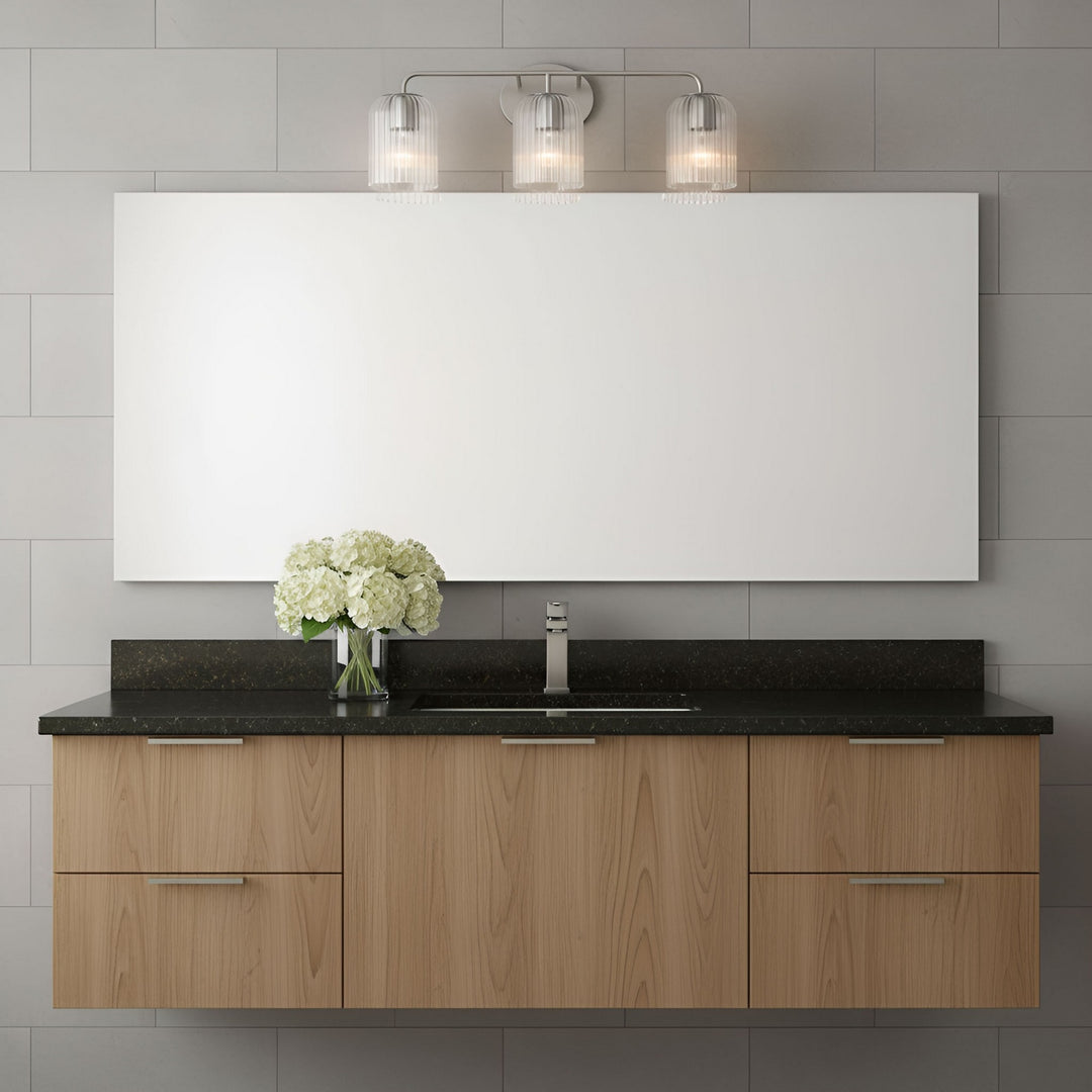 Generation Lighting Canada - GLV1133BS - Three Light Vanity - Eisele - Brushed Nickel