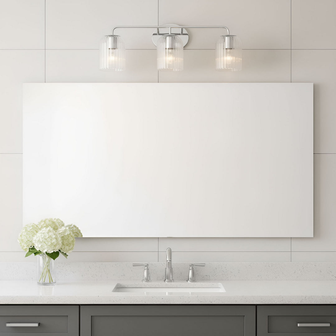 Generation Lighting Canada - GLV1133CH - Three Light Vanity - Eisele - Chrome