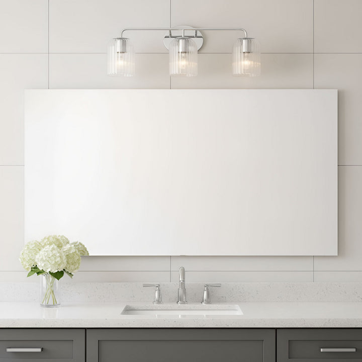 Generation Lighting Canada - GLV1133CH - Three Light Vanity - Eisele - Chrome