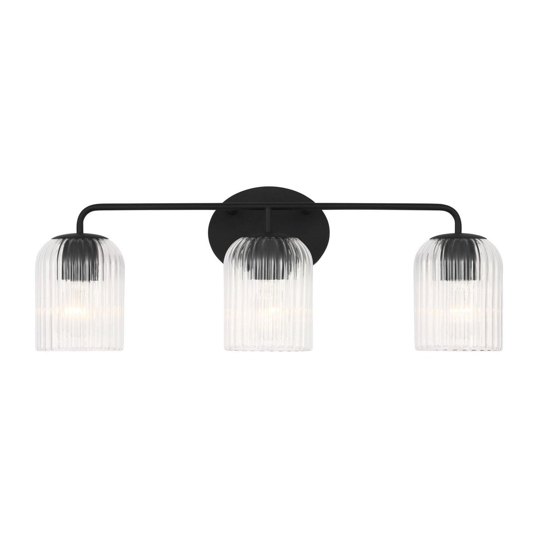 Generation Lighting Canada - GLV1133MBK - Three Light Vanity - Eisele - Midnight Black