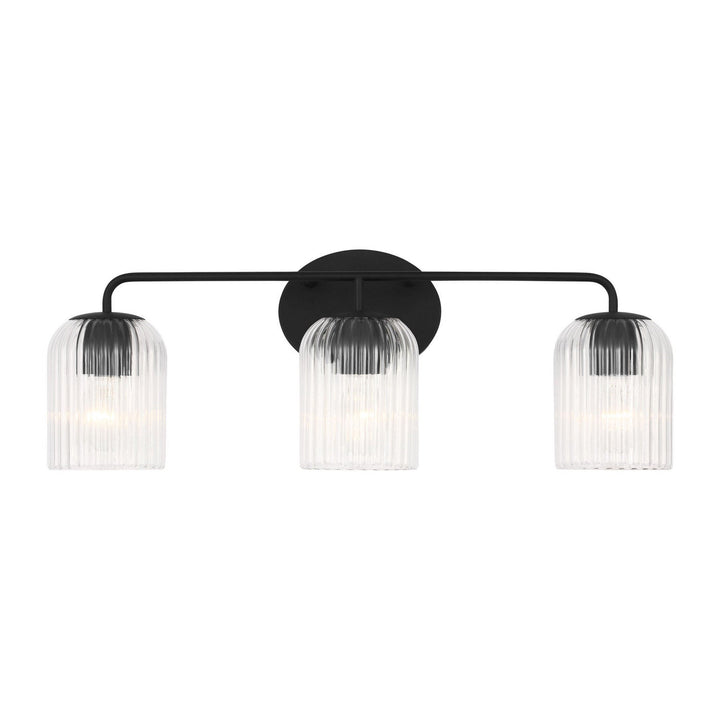 Generation Lighting Canada - GLV1133MBK - Three Light Vanity - Eisele - Midnight Black