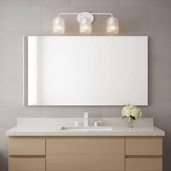Generation Lighting Canada - GLV1133MWT - Three Light Vanity - Eisele - Matte White