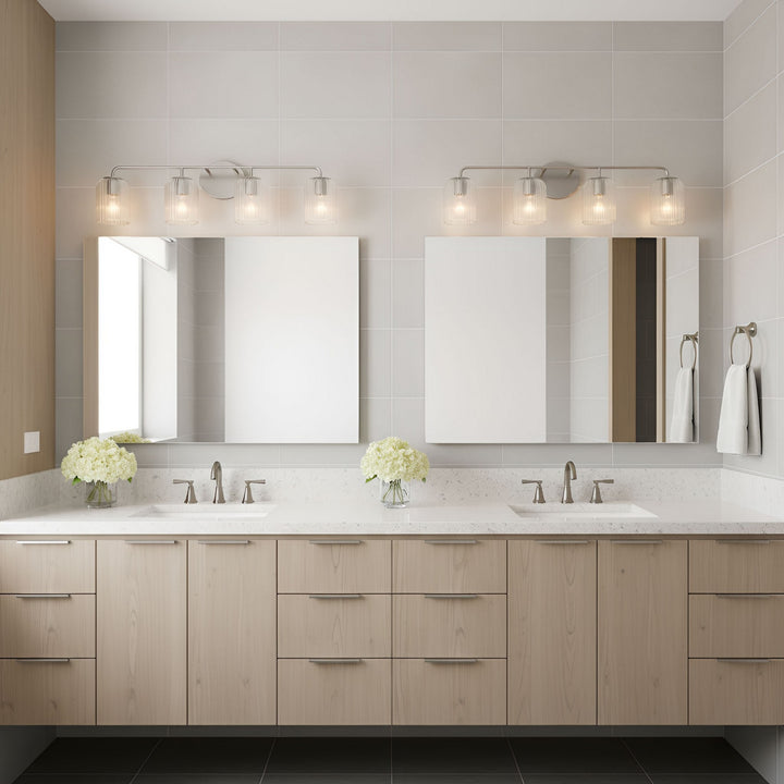 Generation Lighting Canada - GLV1134BS - Four Light Vanity - Eisele - Brushed Nickel