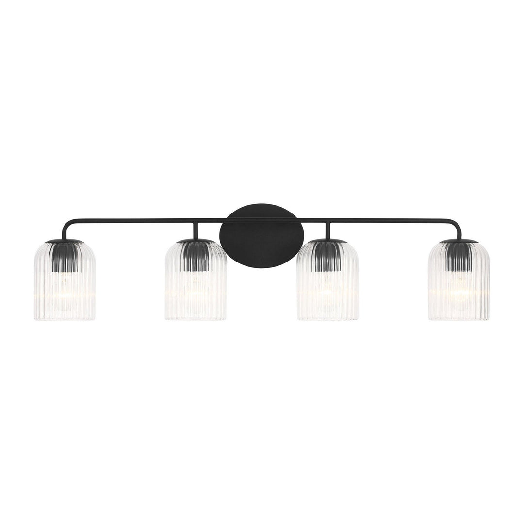 Generation Lighting Canada - GLV1134MBK - Four Light Vanity - Eisele - Midnight Black