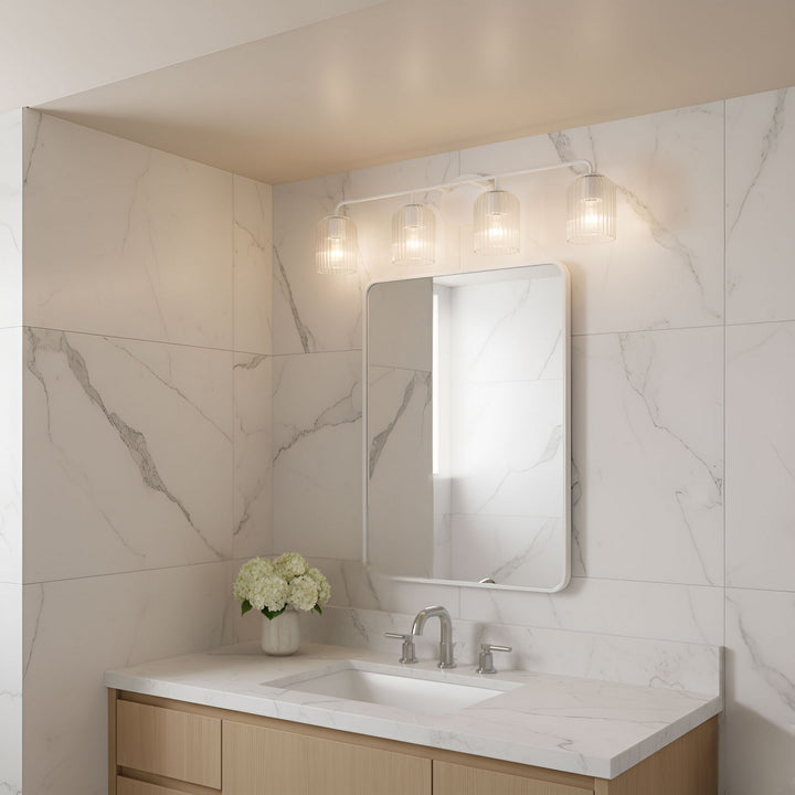 Generation Lighting Canada - GLV1134MWT - Four Light Vanity - Eisele - Matte White