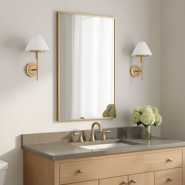 Generation Lighting Canada - GLW1011SB - Wall Sconce - Mendota - Satin Brass