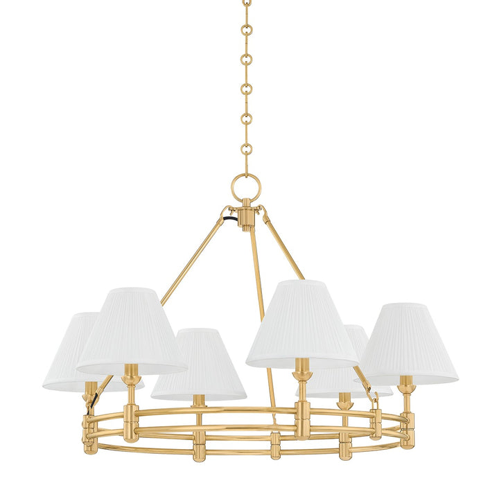 Howard Six Light Chandelier in Aged Brass - available from The Lighting Shoppe, trusted by Canadian homeowners