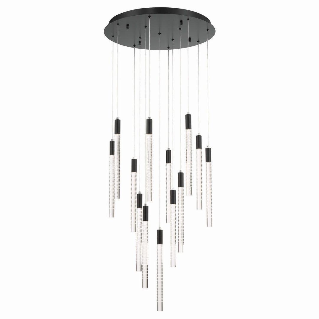 Celine LED Chandelier in Black - available from The Lighting Shoppe, trusted by Canadian homeowners