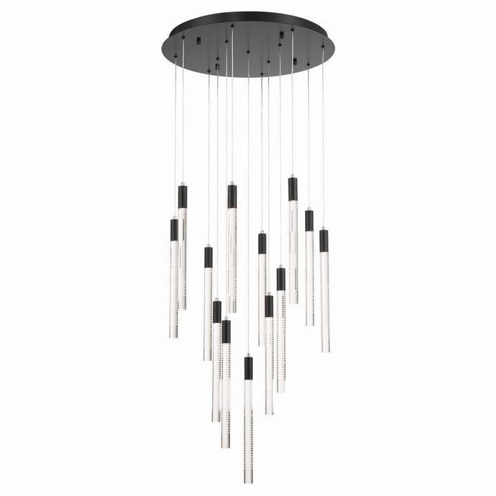Artcraft Canada - AC12143BK - LED Chandelier - Celine - Black