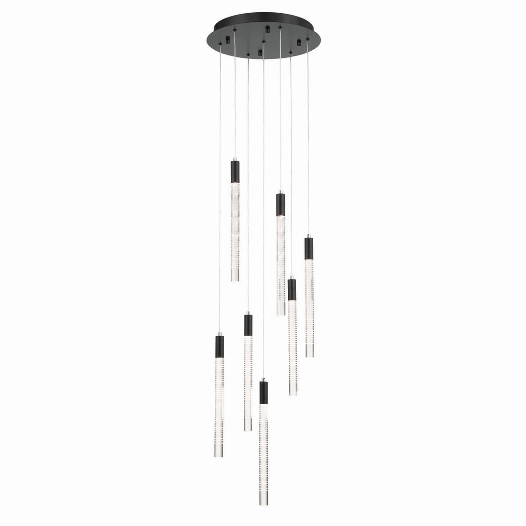 Celine LED Chandelier in Black - available from The Lighting Shoppe, trusted by Canadian homeowners