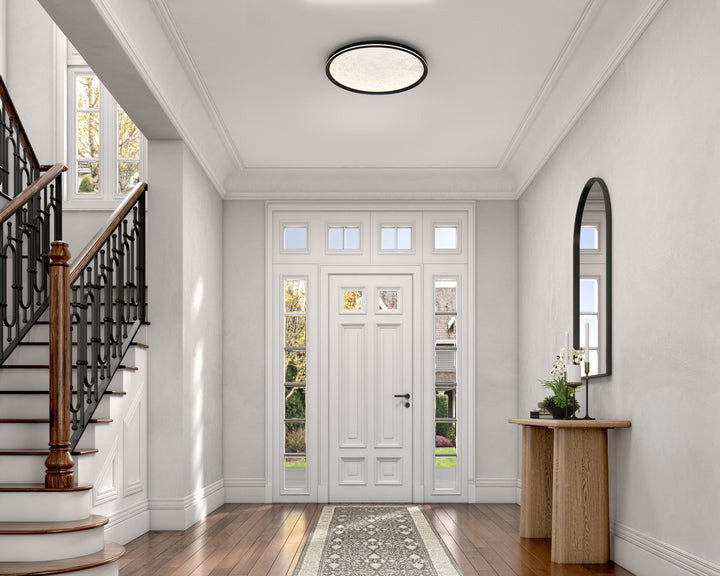 Artcraft Canada - AC6875BK - LED Flush Mount - Luna - Black