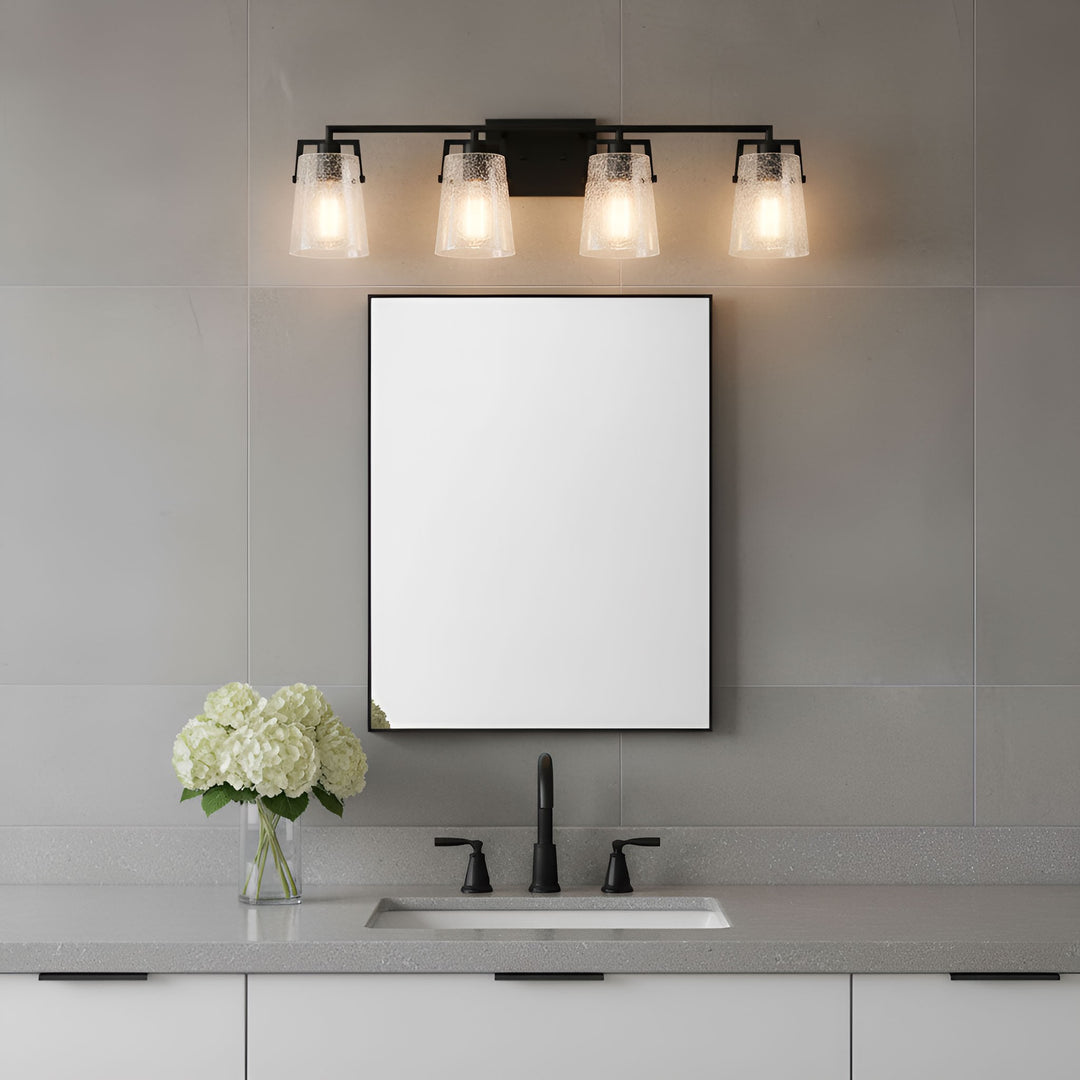 Visual Comfort Studio Canada - DJV1034MBKCKG - Four Light Vanity - Crofton - Midnight Black