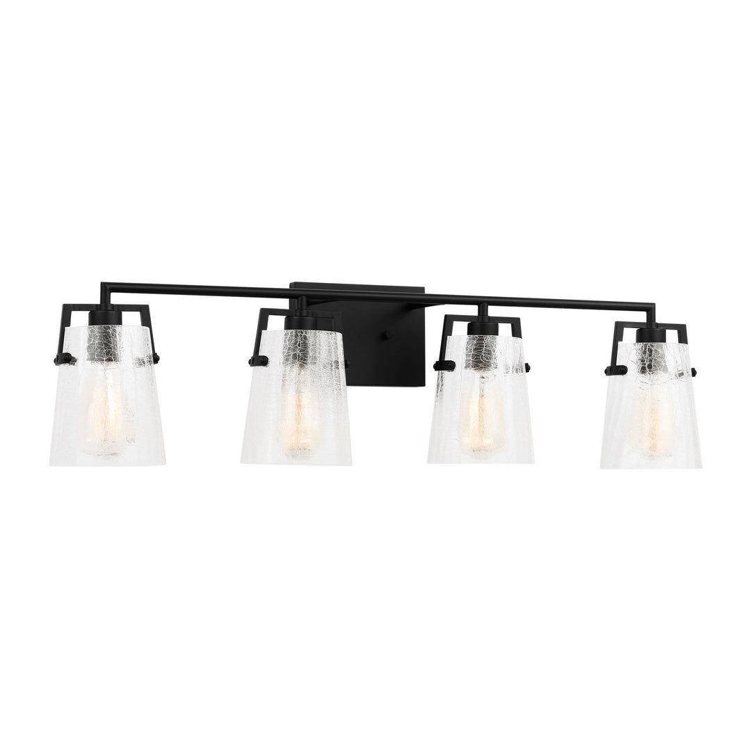 Visual Comfort Studio Canada - DJV1034MBKCKG - Four Light Vanity - Crofton - Midnight Black