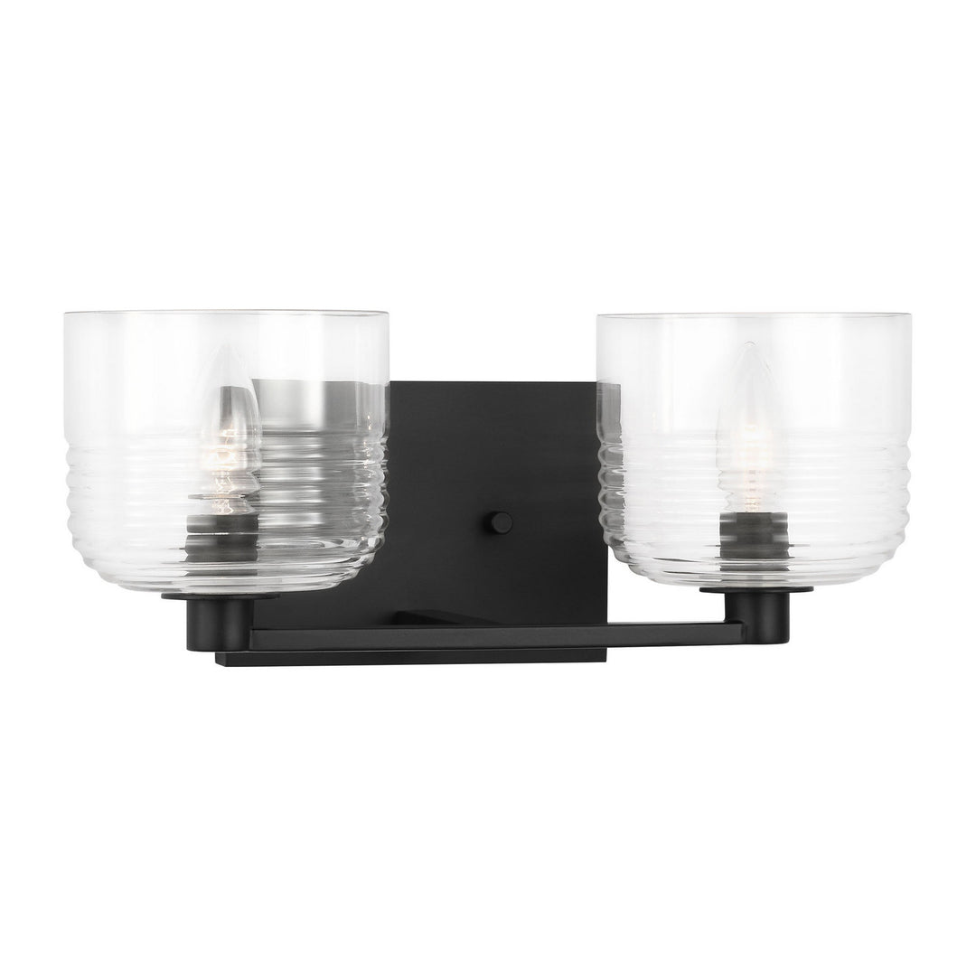 Visual Comfort Studio Canada - DJV1112MBK - Two Light Vanity - Lochdale - Midnight Black