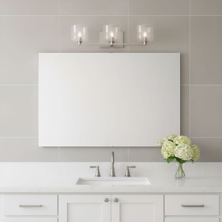 Visual Comfort Studio Canada - DJV1113BS - Three Light Vanity - Lochdale - Brushed Nickel
