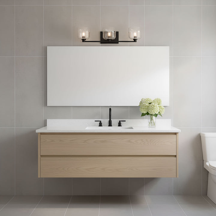 Visual Comfort Studio Canada - DJV1113MBK - Three Light Vanity - Lochdale - Midnight Black