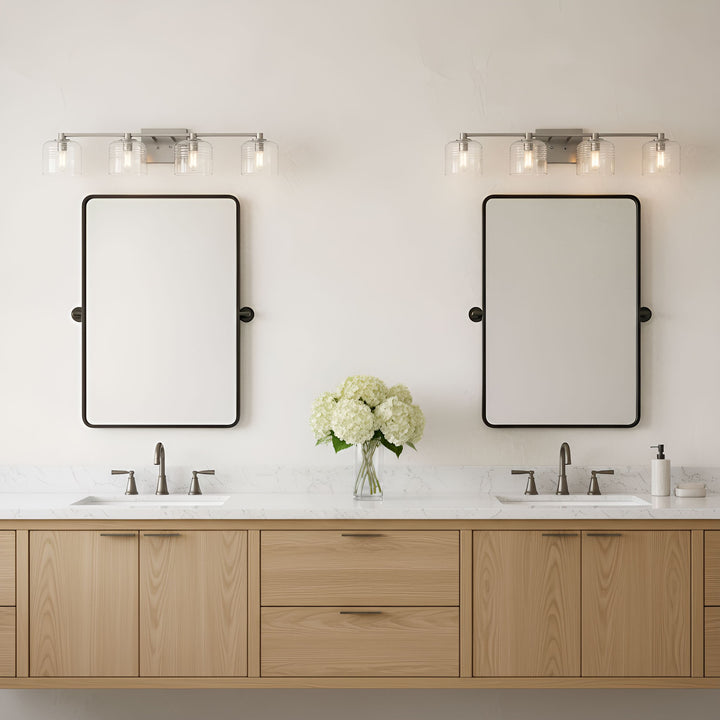 Visual Comfort Studio Canada - DJV1114BS - Four Light Vanity - Lochdale - Brushed Nickel