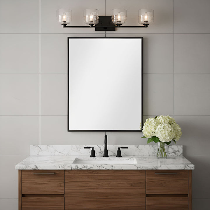 Visual Comfort Studio Canada - DJV1114MBK - Four Light Vanity - Lochdale - Midnight Black