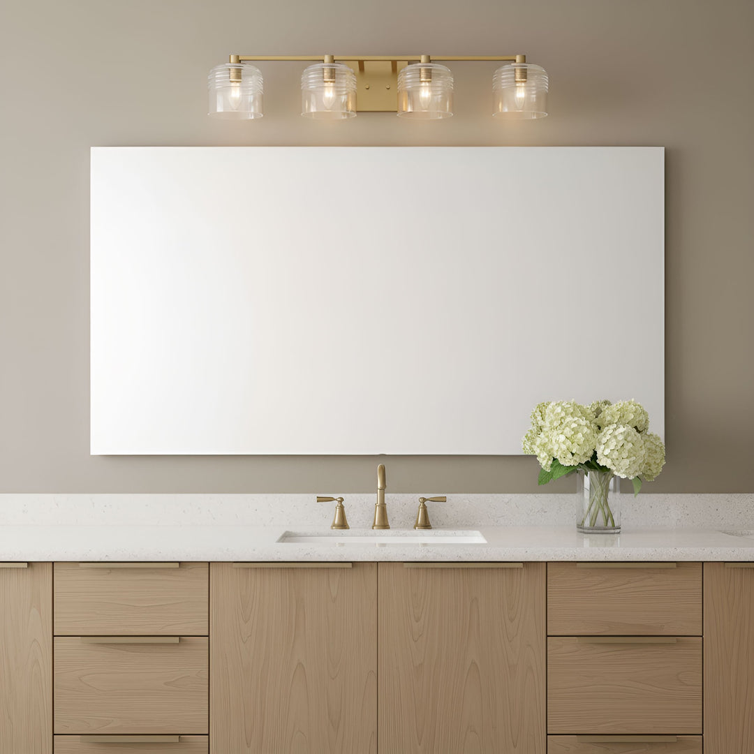 Visual Comfort Studio Canada - DJV1114SB - Four Light Vanity - Lochdale - Satin Brass