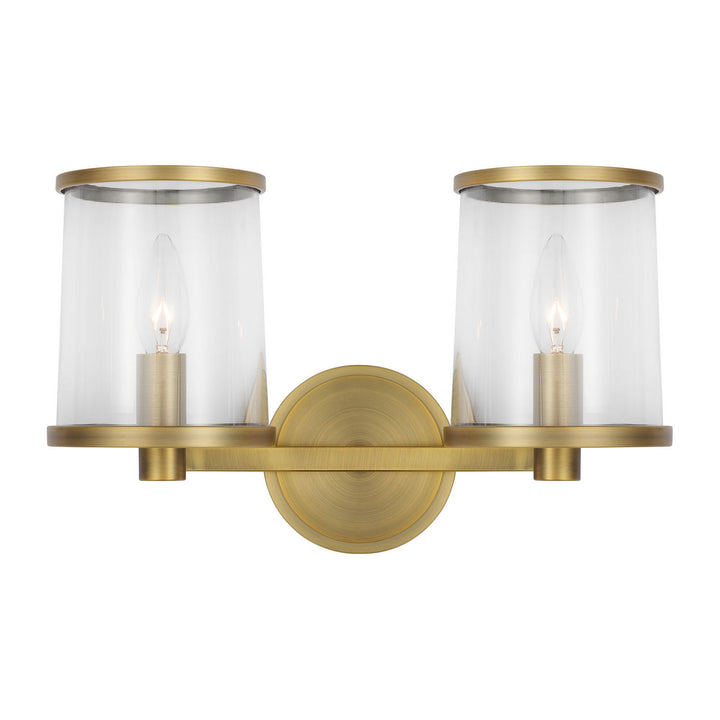 Visual Comfort Studio Canada - LV1082TWB - Two Light Vanity - Reynolds - Time Worn Brass