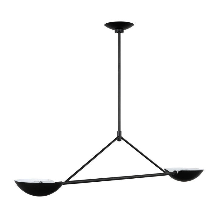 Visual Comfort Studio Canada - EC1292AI - Two Light Linear Chandelier - Nevel - Aged Iron