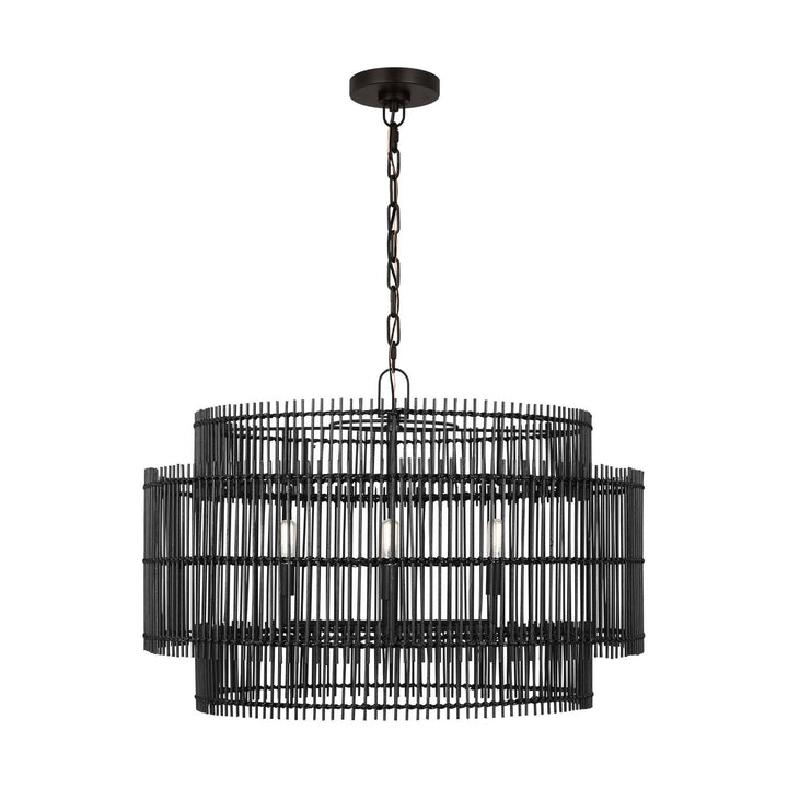Visual Comfort Studio Canada - EP1404AI - Four Light Pendant - Elio - Aged Iron