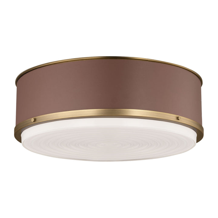 Visual Comfort Studio Canada - LF1053TWB - Three Light Flush Mount - Marlow - Time Worn Brass