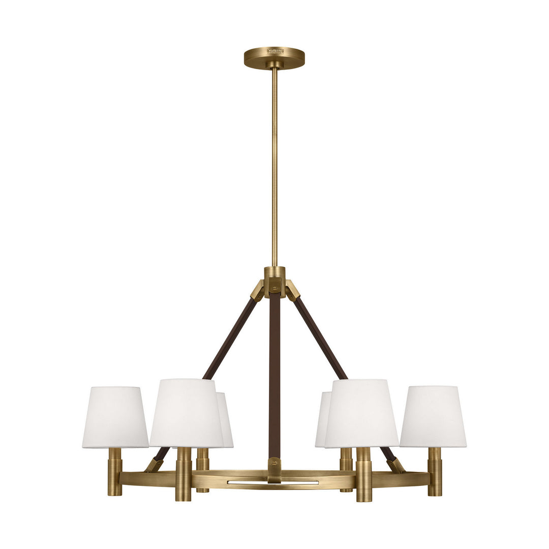 Visual Comfort Studio Canada - LC1246TWB - Six Light Chandelier - Grayson - Time Worn Brass