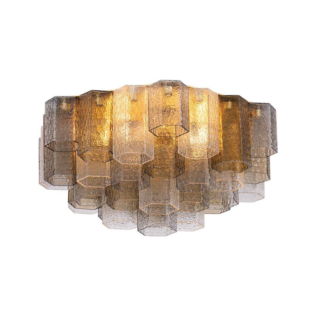 Corbett Lighting Canada - 516-26-VGL - Six Light Semi Flush Mount - Helsinki - Vintage Gold Leaf