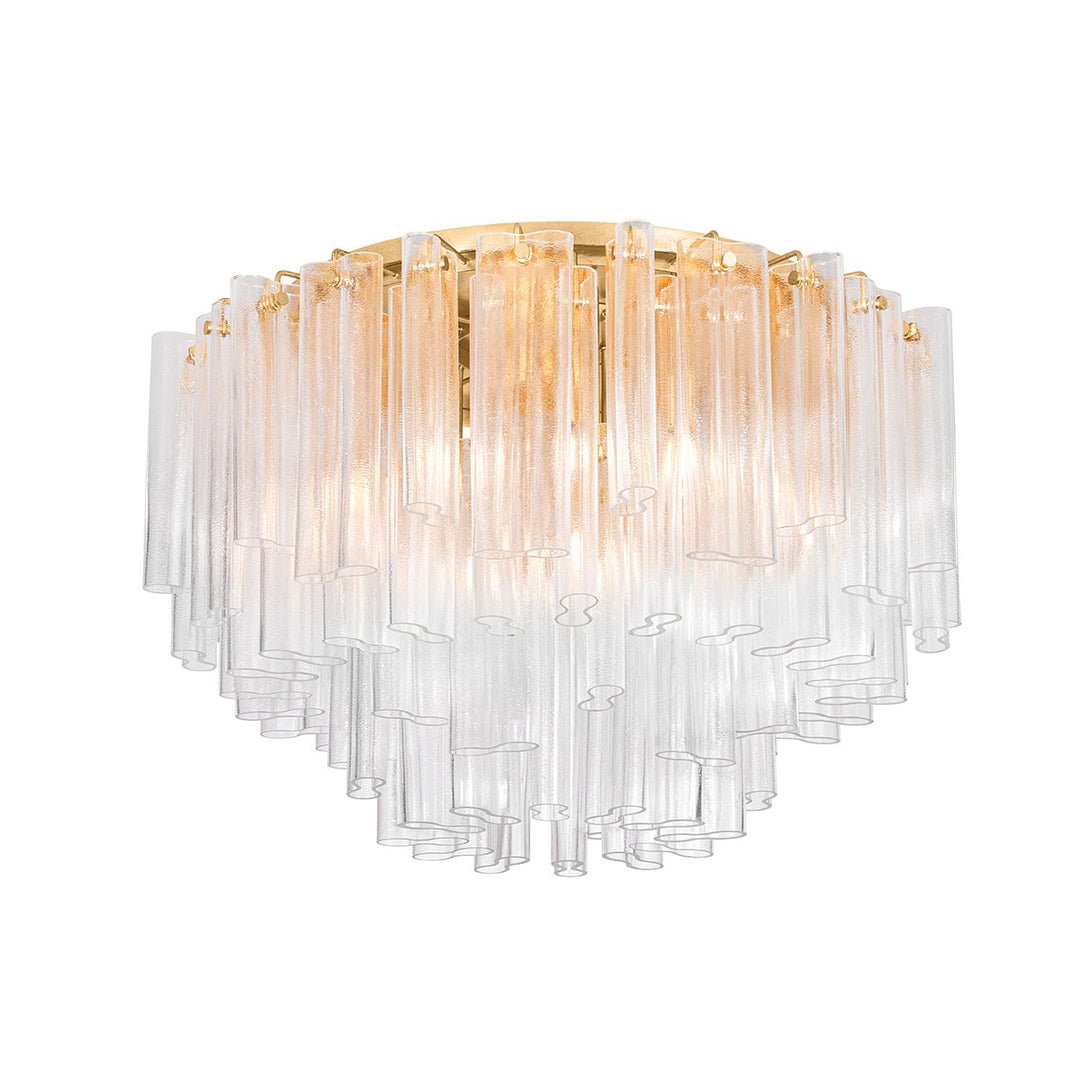Corbett Lighting Canada - 502-34-VGL - 15 Light Semi Flush Mount - Varenna - Vintage Gold Leaf